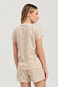 Pijama Feminino Manga Curta Com Shorts