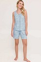 Pijama Feminino Regata com Bermuda