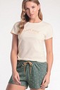 Pijama Feminino Manga Curta Com Shorts
