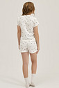 Pijama Feminino Infantil Manga Curta Com Shorts