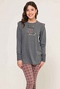 Pijama Manga Longa Com Legging Feminino