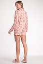 Pijama Feminino Manga Longa Americano Com Shorts