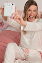 Pijama Feminino Manga Longa com Calça