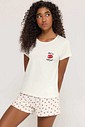 Pijama Feminino Manga Curta com Shorts Pijama Feminino Manga Curta com Shorts