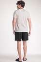 Pijama Masculino Manga Curta Com Bermuda