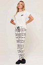 Pijama Feminino Manga Curta Com Calça