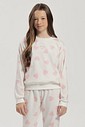 Pijama Feminino Infantil Manga Longa Com Calça Pijama Feminino Infantil Manga Longa Com Calça