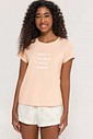 Pijama Feminino Manga Curta com Shorts