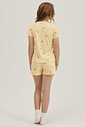 Pijama Feminino Infantil Manga Curta Com Shorts Pijama Feminino Infantil Manga Curta Com Shorts