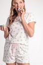 Pijama Feminino Manga Curta com Shorts