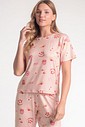 Pijama Feminino Manga Curta Com Calça