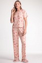 Pijama Feminino Manga Curta Com Calça
