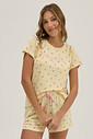 Pijama Feminino Manga Curta Com Shorts Pijama Feminino Manga Curta Com Shorts