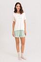 Pijama Feminino Manga Curta Com Shorts
