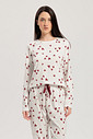 Pijama Feminino Manga Longa Com Calça