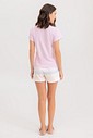 Pijama Feminino Manga Curta Com Shorts