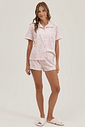 Pijama Feminino Manga Curta Americano Com Shorts Pijama Feminino Manga Curta Americano Com Shorts