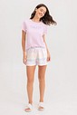 Pijama Feminino Manga Curta Com Shorts