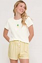 Pijama Feminino Manga Curta com Shorts Pijama Feminino Manga Curta com Shorts