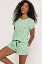 Pijama Feminino Manga Curta com Shorts