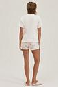 Pijama Feminino Manga Curta Com Shorts