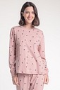 Pijama Feminino Manga Longa Com Calça