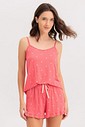 Pijama Feminino Alça Com Shorts
