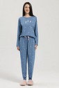 Pijama Feminino Manga Longa com Calça