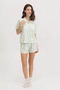 Pijama Feminino Manga Curta Americano com Shorts