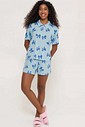 Pijama Feminino Manga Curta Americano com Shorts