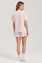Pijama Feminino Manga Curta Com Shorts