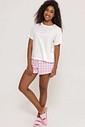 Pijama Feminino Manga Curta com Shorts