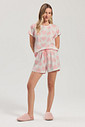 Pijama Feminino Manga Curta com Shorts