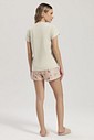 Pijama Feminino Manga Curta com Shorts