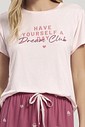 Pijama Feminino Manga Curta Com Shorts