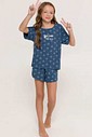 Pijama Feminino Infantil Manga Curta com Shorts