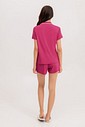 Pijama Feminino Manga Curta Americano Com Shorts