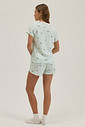 Pijama Feminino Manga Curta Com Shorts