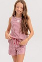 Pijama Infantil Feminino Regata Com Shorts
