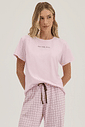 Pijama Feminino Manga Curta Com Calça Pijama Feminino Manga Curta Com Calça