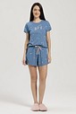 Pijama Feminino Manga Curta com Shorts