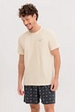 Pijama Masculino Manga Curta Com Bermuda