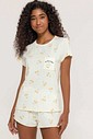 Pijama Feminino Manga Curta com Shorts