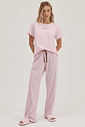Pijama Feminino Manga Curta Com Calça Pijama Feminino Manga Curta Com Calça