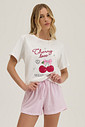 Pijama Feminino Manga Curta Com Shorts Pijama Feminino Manga Curta Com Shorts