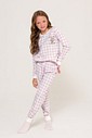 Pijama Infantil Feminino Manga Longa Com Calça