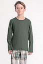 Pijama Masculino Infantil Manga Longa Com Calça
