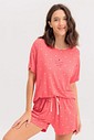Pijama Feminino Manga Curta Com Shorts