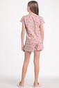 Pijama Infantil Feminino Manga Curta Com Shorts