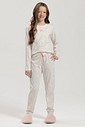 Pijama Feminino Infantil Manga Longa Com Calça